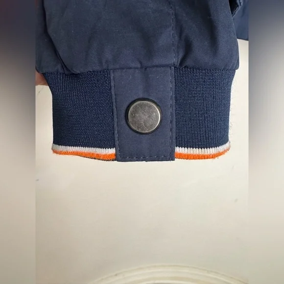 Men’s A Fish Named Fred Blouson Marine Luxury Zip Pocket Ribbed cuffs Jacket - Picture 5 of 15